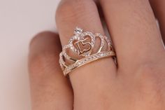 14K Solid Gold Quinceañera Crown Heart Ring  / 14K Real Gold 15 Años Ring / Daughter Gift / 15th Birthday Ring / Heavue / Quinceanera Ring * Metal : 14k Gold * Condition : Brand New * Finish : Polished * Avg Weight: 2.40g * Gemstone: Cubic Zirconia RETURNS & EXCHANGES I gladly accept returns, exchanges, and cancellations Contact me within: 3 days of delivery Ship items back within: 7 days of delivery Request a cancellation within: 24 hours of purchase The following items can't be returned or exc Quinceanera Rings Silver, Xv Rings, Quince Rings Gold, 15 Rings Quinceanera, Quinceañera Rings, Quinceanera Rings, Quince Rings, Princess Tiara Ring, 15 Ring