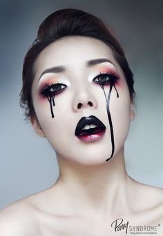 Pony Makeup, Drag Make-up, Punk Makeup, Avant Garde Makeup, Gothic Makeup, Goth Makeup, Halloween Make Up, Fantasy Makeup