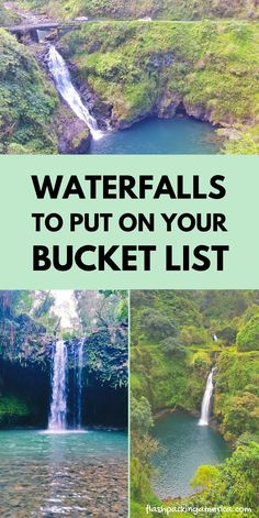 waterfalls to put on your bucket list