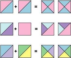 an image of different shapes that are in the same square and rectangled area