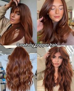 Hair Color Ideas For Brunettes Copper, 6r Hair Color, From Red To Brown Hair Transition, Solid Fall Hair Color, What Color Should I Dye My Hair Quiz, Cinnamon Brown Balayage, Medium Copper Brown Hair, Red Hair Summer, Brown Copper Hair