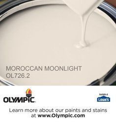 a can of white paint with the words moroccan moonlight oil 722 2 on it