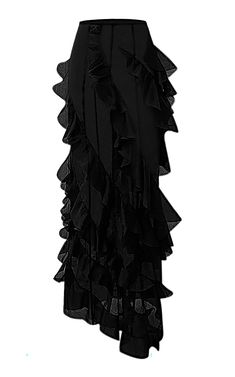 Ruffled Maxi Skirt, Anna October, Ruffle Maxi Skirt, Fancy Outfits, Global Fashion, Moda Operandi, Daily Fashion, Baby Fashion, The Black