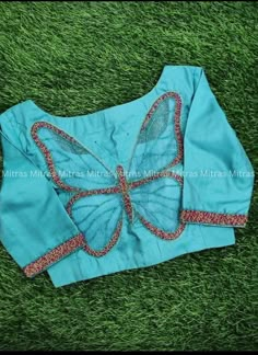 Butterfly Design Blouse, Hands Blouse Designs Latest, Butterfly Hands Blouse Designs, Butterfly Blouse Designs, Hands Blouse Designs, Butterfly Hands, Bitter People, Basic Blouse Designs, Aari Blouses