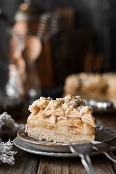 This Polish apple cake, also known as szarlotka or apple shortbread cake, starts with a thick, buttery shortbread-like crust on the bottom, sweet and juicy spiced apple filling, and more shortbread crumbles on top. The end result is more like a pie than a cake, and makes a fantastic holiday dessert for Thanksgiving or Christmas.