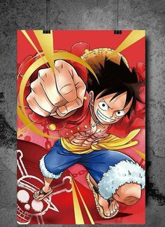 an anime poster with the character gohan on it's chest and fist out