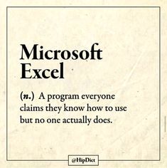 an instruction manual for microsoft excel