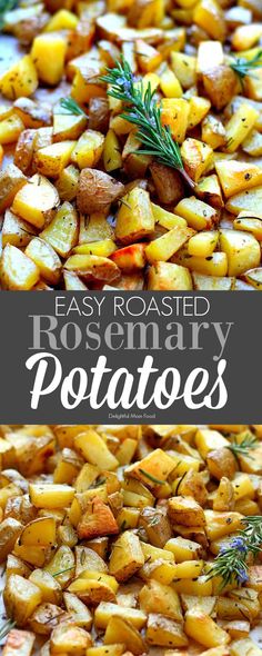 roasted rosemary potatoes are the perfect side dish for any meal