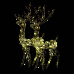 Weather-resistant material: These lighted acrylic reindeers are made of acrylic, and they can withstand humidity and rainy weather. They can also be easily cleaned with a damp cloth when needed. Energy-saving LED: These glowing reindeers are pre-lit with 140 LED lights, which are energy-saving and long-lasting. Colorful lighting effects: These Christmas decorations are designed with 8 different lighting effects: combination mode, waves, sequential mode, slowly glowing mode, flashing, slowly fading mode, twinkling and continuous lighting, which beautifully light up and create a magical holiday atmosphere. Note: The included USB connector is not waterproof so this part has to avoid water, but thanks to the extension cable the Christmas decoration can be used outdoors as the cable and product Reindeer Christmas Decorations, Reindeer Lights, Christmas Reindeer Decorations, Christmas Lighting, Reindeer Decorations, Saw Accessories, Rainy Weather, Reindeer Christmas, Light Display