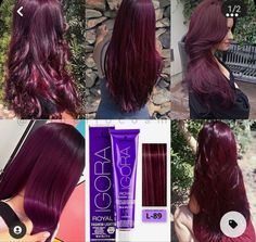 Hair Dye Hacks, Wine Hair Color, Hair Color Plum, Magenta Hair, Best Hairstyles For Women, Plum Hair