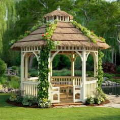 Elevate your garden with chic and stylish outdoor gazebo ideas. From elegant designs to functional features, find the perfect gazebo to complement your outdoor decor. Garden Pavilion, Side Garden, Elegant Designs, Patio Garden