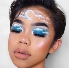 Makeup Looks Fun, Fantasy Make-up, Make Up Designs, Face Art Makeup, Cool Makeup Looks, Makeup Eye Looks, Creative Eye Makeup, Crazy Makeup, Creative Makeup Looks