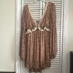 Worn Once Bubble Sleeve Me Elastic At Cuffs And Waist Fully Lined Bubble Sleeve, Free People Dresses, Free People Dress, Xl Dress, Colorful Dresses, Free People, Bubbles, Cuff, Elastic