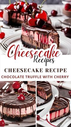 cheesecake recipe with cherries and chocolate