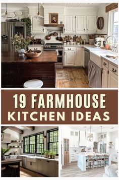 Create a timeless kitchen with these fabulous farmhouse kitchen ideas. #farmhouse #kitchen #ideas Modern Farmhouse Chic Kitchen, Joanna Gaines Kitchen Designs, Farmhouse Kitchen Remodel On A Budget, Farmhouse Kitchen Renovation Ideas, Farmhouse Kitchen Cabinet Ideas, Kitchen Inspo Modern Farmhouse, Old Farmhouse Kitchen Ideas, Joanna Gaines Farmhouse Kitchen, Small Modern Farmhouse Kitchens