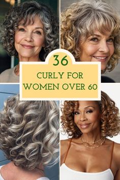 Celebrate your age with fabulous Curly Hairstyles for Women Over 60 that turn heads! From chic bobs to playful layers, find the perfect style for you—click to discover the full list and follow us for even more creative ideas! Layered Cut For Curly Hair, Wash And Go Hairstyles For Women Over 50, Long Haircut Curly Hair, Layered Curly Hair Styles, Hair For Over 50 Women, Curly Medium Length Hair With Layers, Medium Length Hair With Layers Curly, Layered Curly Hair With Bangs, Fairy Hair Ideas