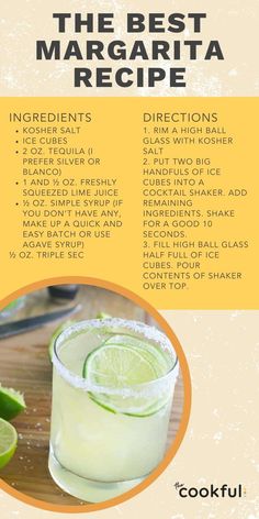 the best margarita recipe with ingredients to make it and how to use it for cocktails