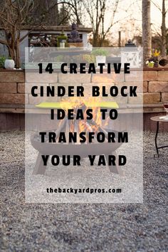 Discover 14 game-changing Cinder Block Ideas to revolutionize your backyard! Say goodbye to boring spaces and hello to outdoor elegance and functionality. Cinder Block Seating Around Fire Pit, Outdoor Seating Ideas Diy Cinder Block Bench, Ideas For Cinder Blocks, Cinder Block Seating Ideas, Uses For Cinder Blocks, Landscaping With Cement Blocks, Cement Blocks Patio Ideas, Backyard Cinder Block Wall Ideas, Cinder Block Benches Outdoor