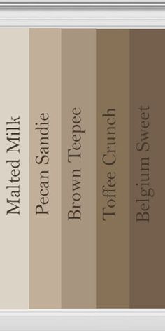 some brown and white colors are in the same color scheme