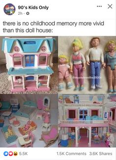 there is no childhood memory more vivid than this doll house and other toy toys in the same room