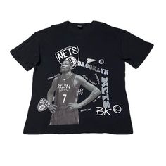 Black Kevin Durant Graphic Tee Shirt Real Nice Black Kd Kevin Durant Brooklyn Nets Tee Shirt With Real Cool Big Print On The Front. Brand New With Tags Men’s Size M Fits Iike An L Black Kd Kevin Durant Graphic Tee From Forever 21 Measurements Laying Flat: Length: 29.5” Pit To Pit: 22” #Kd #Nba #Basketball #Lebron #Kobe Forever 21 Shirts, Kevin Durant, Graphic Tee Shirts, Black Shirt, Colorful Shirts, Tee Shirts, Graphic Tees, Mens Shirts, Man Shop