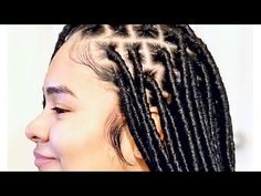 Individual Crochet Faux Locs Hairstyles, Silky Dreads, Individual Crochet Locs, Straight Faux Locs, Crochet Locks, Wool Hairstyles, Braiding Tutorials, Brazilian Wool, Marley Braiding Hair