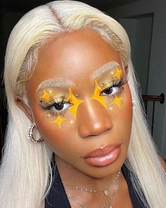 Cute Eye Makeup, Graphic Makeup, Makeup For Black Skin, Eye Makeup Designs, Makeup Eye Looks, Creative Eye Makeup, Crazy Makeup