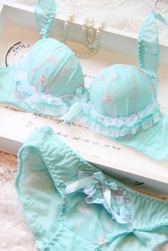 Blue Lingerie, Lingerie Drawer, Cute Bras, Trendy Swimwear, Cute Lingerie, Dreamy Dress, Balconette Bra, Pretty Lingerie, Bra Panty