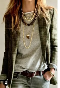 Look Boho Chic, Jewellery Necklace, Mode Casual, Looks Street Style, Fashion Mistakes, Looks Chic, 가을 패션, Fashion Aesthetic, Looks Style