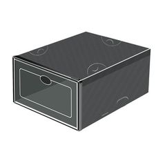 an illustration of a black and white box