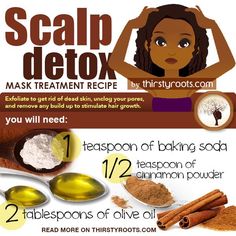 scalp mask treatment - I tired this over the weekend and it really works! Scalp Mask, Hair Detox, Grow Long Hair, Healthier Hair, Stimulate Hair Growth, Natural Hair Tips, Natural Hair Journey, Hair Strand