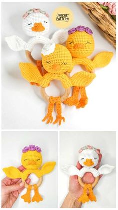 the crocheted toy is made to look like an angel