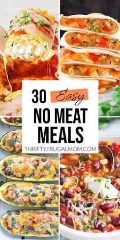 30 easy no meat meals to make in minutes