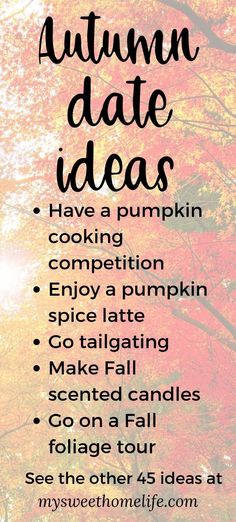 Fall date ideas you can do at home, on the cheap, that are fun, romantic or creative. You'll "fall" in love with these date ideas! #falldateideas #dateideas #falldate #datenight #fallactivities Feminine Dating, Fall Date Ideas, Activities For Couples, My Sweet Home, Unique Date Ideas, Cooking Competition, Fall Candle Scents, Fall Dates