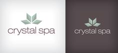 the logo for crystal spa is shown here