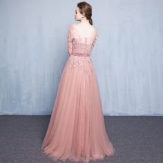 Beautiful Pink Short Sleeves Tulle with Lace A-line Party Dress, Dark – BeautyDressy Spring A-line Evening Dress With Sweep Train, Formal A-line Tulle Ball Gown, Pink A-line Ball Gown For Party, Pink A-line Gown For Banquet, A-line Tulle Ball Gown For Party, Evening A-line Tulle Gown, Pink A-line Dress With Sweep Train, A-line Prom Gown With Lace Bodice, A-line Gown With Lace Bodice For Prom