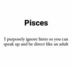 the words pisces are written in black and white