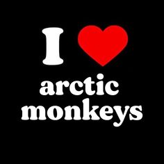 i love arctic monkeys on a black background