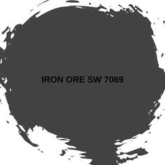 the iron ore sw 709 logo is shown in black on a white background with an oval