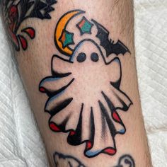 New Ghost Tattoo Designs Halloween Tattoo Flash, Ghost Tattoos, Clown Tattoo, Ghost Tattoo, Traditional Tattoo Sleeve, Old School Tattoo Designs, Tattoo Style Drawings