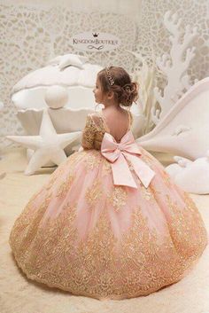 Dog Flower Girl Dress, Kids Formal Wear, Ireland Dress, Kids Formal, Pink Ball Gown, Pink Flower Girl Dresses, Princess Flower Girl Dresses, Kids Gown, Quince Dresses