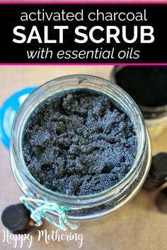 Witchy Remedies, Sugar Wax Recipe Diy, Diy Activated Charcoal, Diy Charcoal, Sugar Wax Recipe, Coconut Oil And Essential Oils, Diy Apothecary, Salt Scrub Recipe