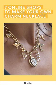 Charm necklaces have been trending all summer long, so I scoured the internet to find seven of the best online shops to make one of your own. Best Online Shops, Instagram Advertising, Money Book, Charm Necklaces, Online Shops