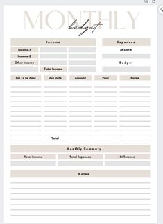 Monthly Budget Planner | Instant Digital Download digitalplannerstickers plannerpagesideas #plannerdividers #minihappyplanner Budget Monthly Planner, 2024 Monthly Planner, Pc Shortcuts, Budgeting Aesthetic, Budget Digital Planner, Monthly Planner Ideas, Budget Finances, Budget Organizer, Digital Budget Planner