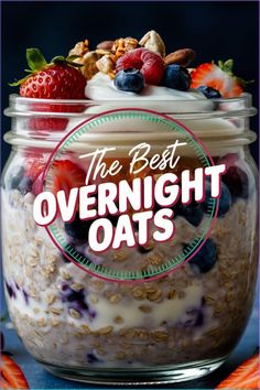 Start your day with this overnight oats recipe that’s easy and healthy. It’s one of the best oat recipes for a quick and nutritious breakfast. Best Oats For Overnight Oats, Coconut Overnight Oats Healthy, Instant Oats Recipes Breakfast, Morning Oats Recipes Overnight Oatmeal, Cold Oats Breakfast, Overnight Oats With Quick Oats, Cold Oats Recipe Overnight Oatmeal, Best Overnight Oats Recipe Healthy, Sweet Overnight Oats