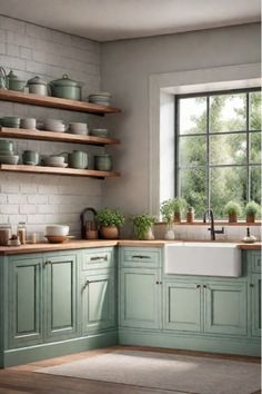 Serene kitchen design with sage green cabinetry Acacia Haze, Sage Green Cabinets, Kitchen Cabinet Color, Cabinet Trends, Update Kitchen Cabinets, Kitchen Cabinet Trends, Classic Cabinet, Cabinet Color, Cabinet Style