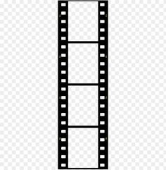 a black and white film strip with no background, hd png clipart transparent