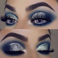 Eye Makeup Glitter, Maquillage Yeux Cut Crease, Liquid Shadow, Glitter Eye Makeup, Glitter Eye, Diamond Dust, Colorful Eye Makeup, Makeup Eye Looks, Creative Eye Makeup