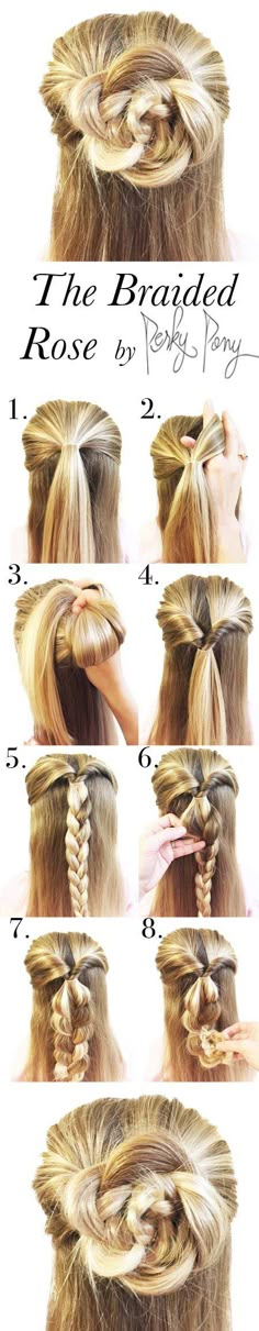 By now, we’re all well aware that the half-up half-down hairstyle is very much A Thing in the beauty world. It started with messy half top knots that were perfect for lazy days when we still wanted to look cute, but has expanded to even be perfect for fancy occasions. If you’re looking for the perfect prom hairstyle, look no further. These half-up half-down tutorials are simple, beautiful, and ready to make a statement. Girly Hairstyles, Fishtail Braid, Chic Hairstyles, Hair Updo, Girl Hair, Medium Hair, Hair Dos, Down Hairstyles, Hair Designs