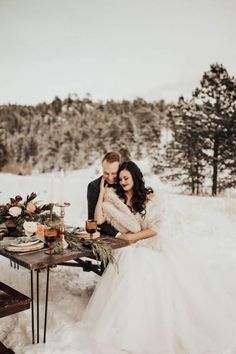 26 Rustic Winter Wedding Ideas - LADY WEDDINGS